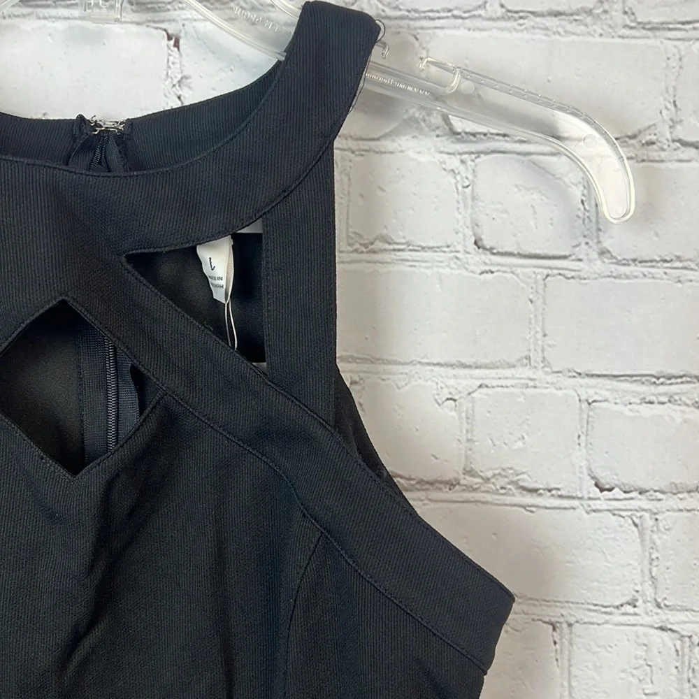 Speechless Black Cut Out Bodycon Dress Juniors Size Large Homecoming HOCO Prom - Picture 3 of 6